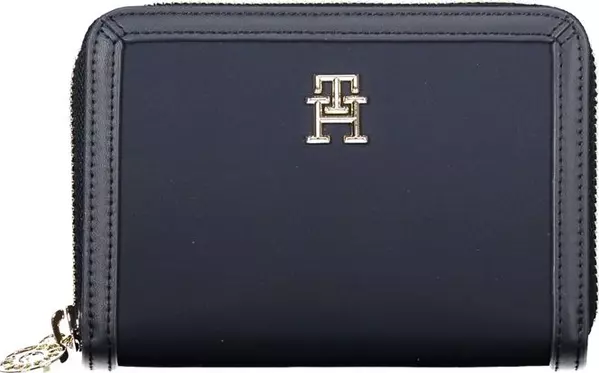 Blue Polyester Women Wallet