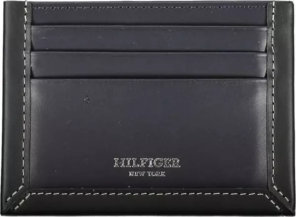 Blue Leather Men Wallet
