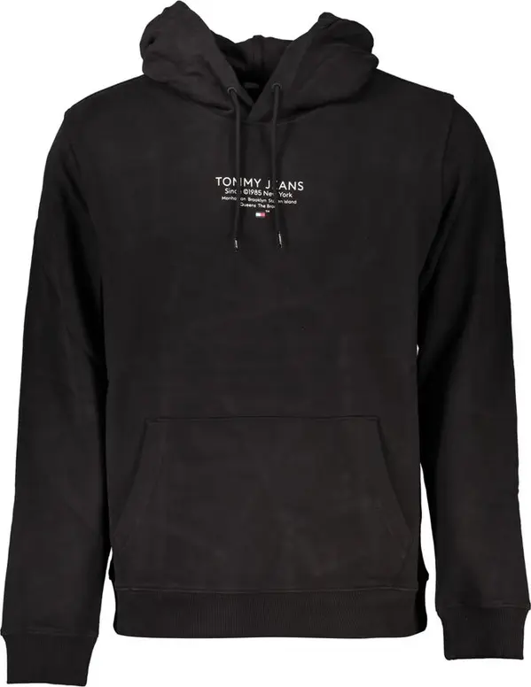 Black Cotton Men's Sweatshirt