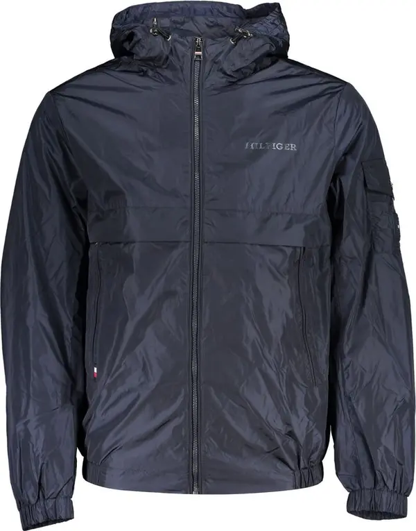 Blue Nylon Men's Jacket