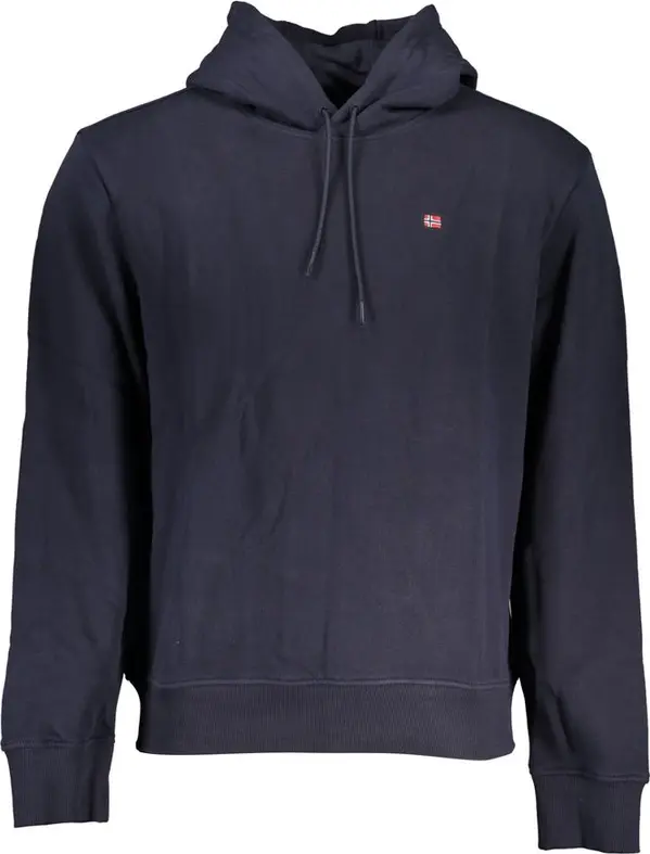 Blue Cotton Men Sweatshirt