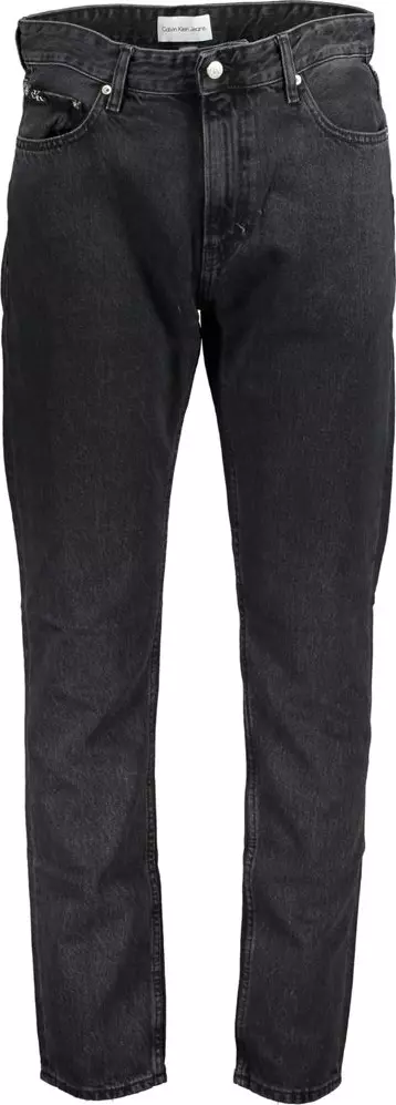 Black Cotton Men Jeans