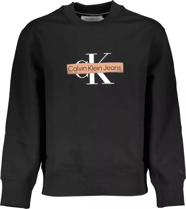 Black Cotton Men's Sweatshirt