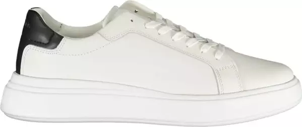 Sleek White Sneakers with Contrast Accents