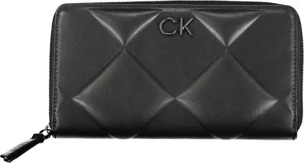 Black Polyester Women Wallet