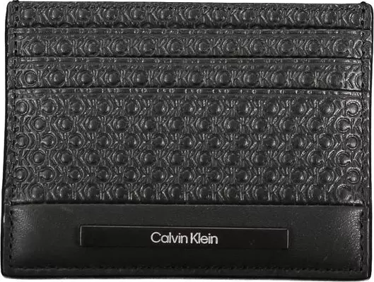Black Polyurethane Men Wallet
