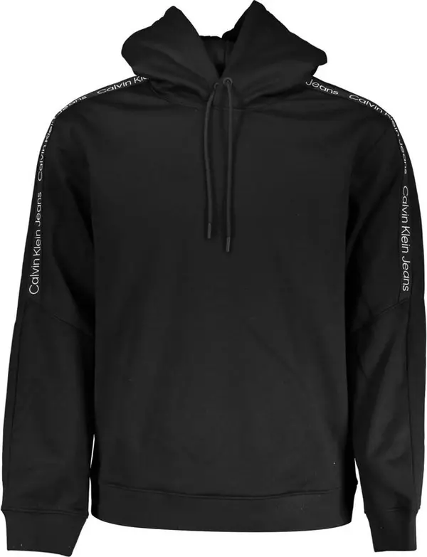 Black Polyester Men's Sweatshirt