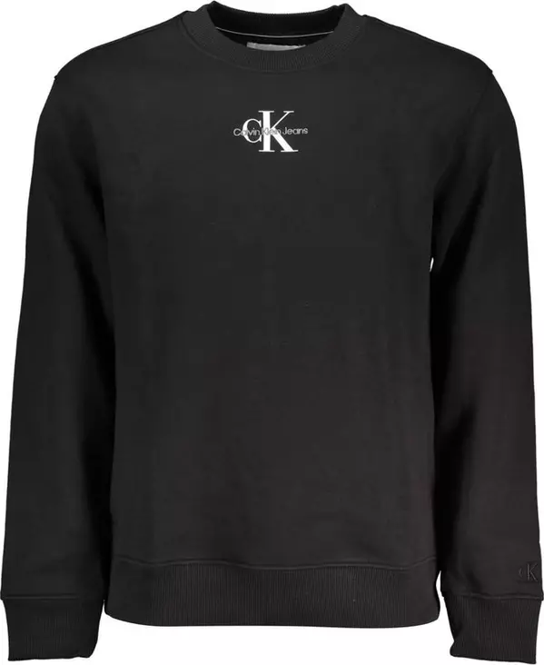 Black Cotton Men's Sweatshirt
