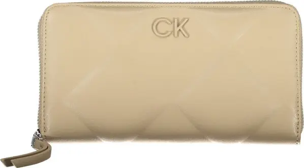 Beige Polyester Women Wallet