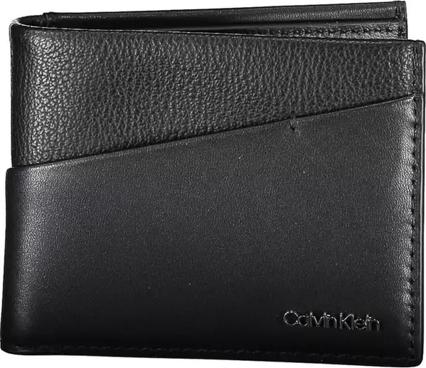 Black Polyester Men Wallet