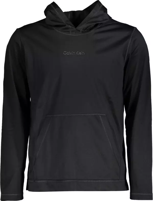 Black Polyester Men's Hoodie