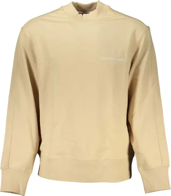 Beige Cotton Men's Sweatshirt
