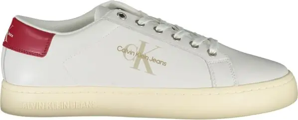 White Polyester Men Sneaker
