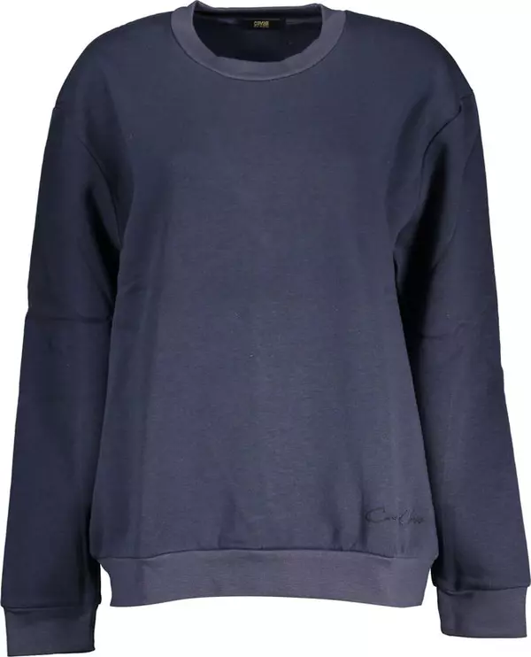 Blu Polyester Woman Sweatshirt