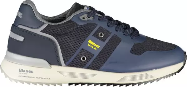 Dapper Blue Sneakers with Contrast Detailing