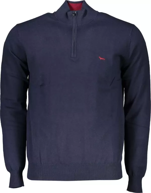 Blue Cotton Men's Sweater
