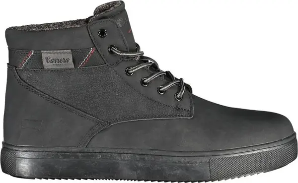 Black Polyurethane Men's Ankle Boot