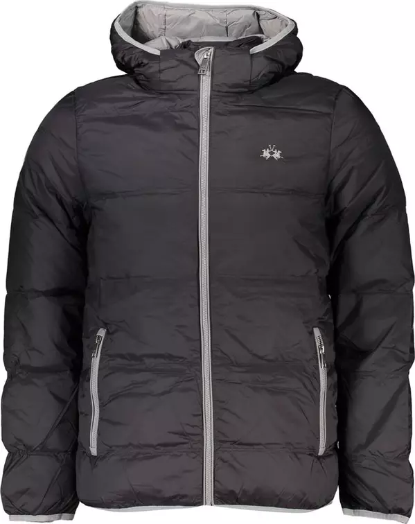 Black Polyamide Men Jacket