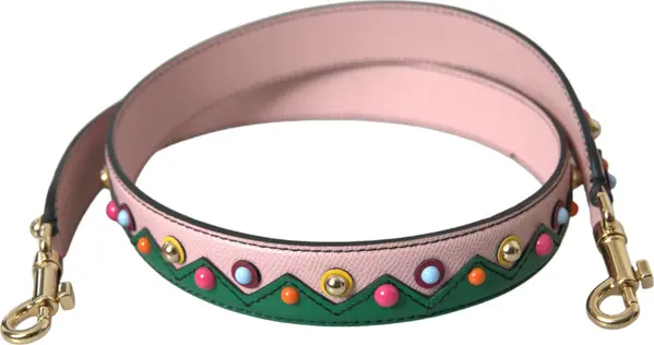 Pink Leather Handbag Accessory Shoulder Strap