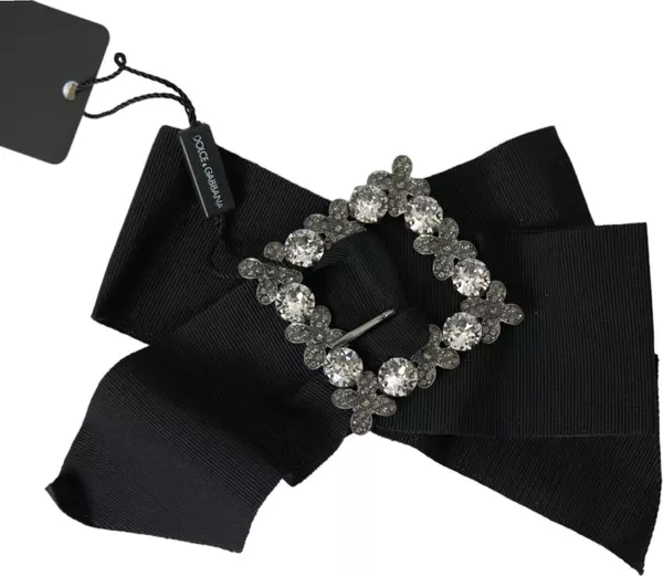 Black Swarovski Crystal Embellished Hair Clip