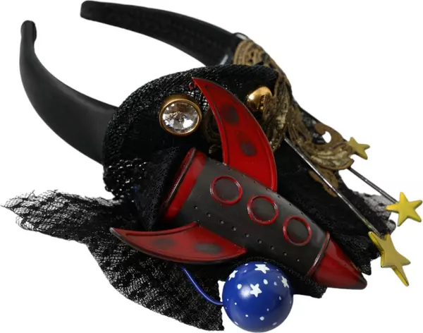 Multicolor Missile Rocket Crystal Stars Headband Diadem