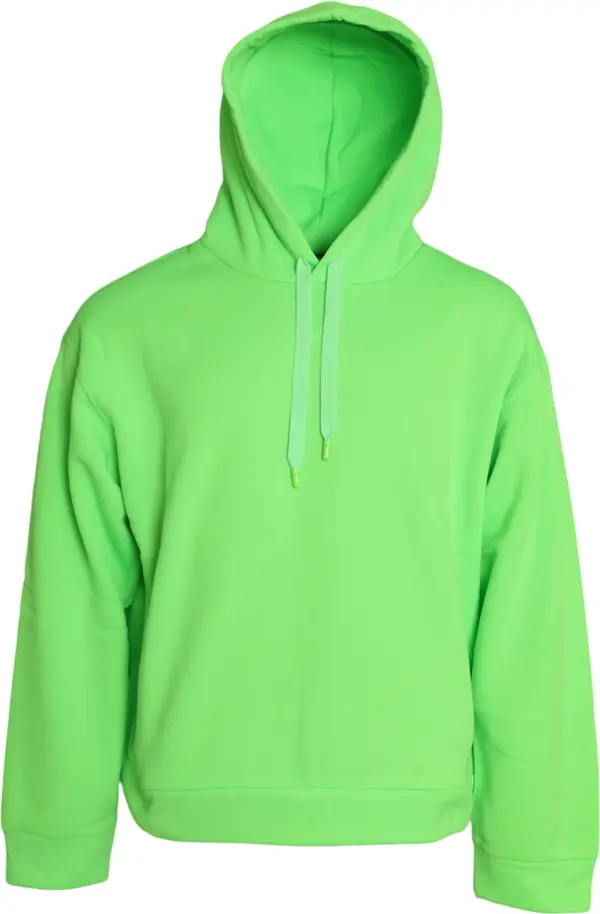 Neon Green Hooded Top Pullover Sweater