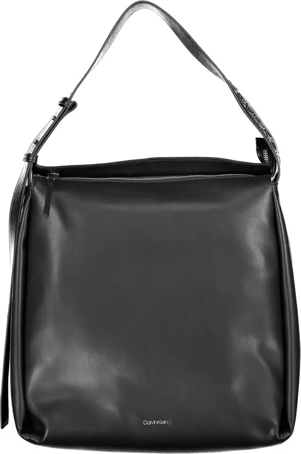 Black Polyester Woman Bag