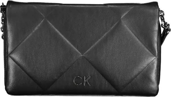 Black Polyester Women Shoulder Bag