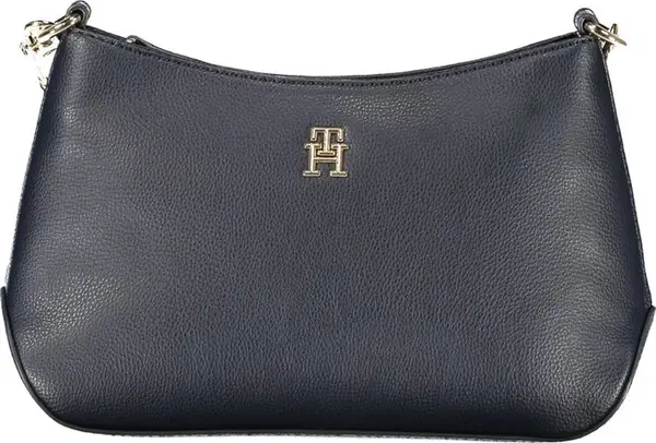 Blue Polyester Women Shoulder Bag