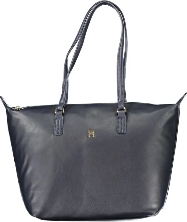 Blu Polyester Women Handbag
