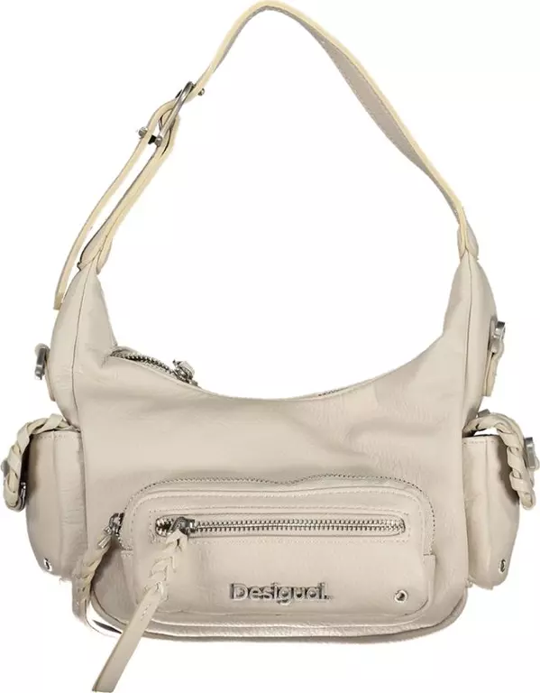 Bianco Poliuretano Women Handbag