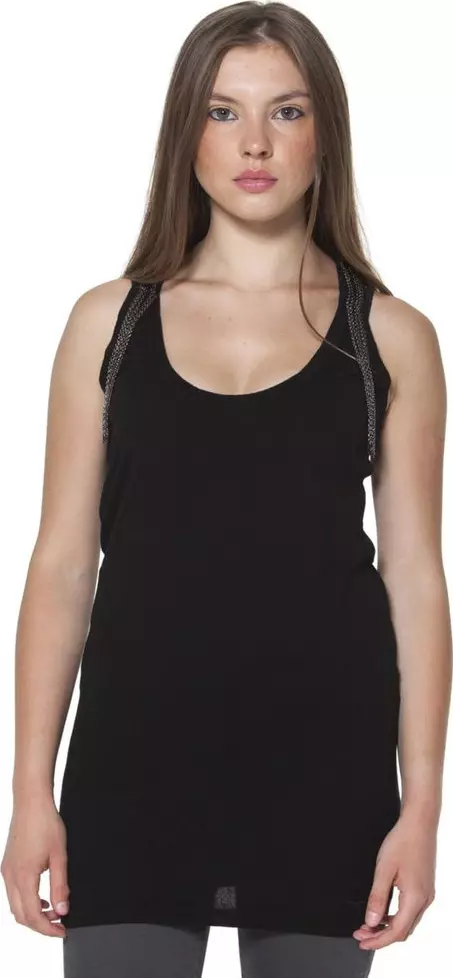 Black Wool Women T-Shirt