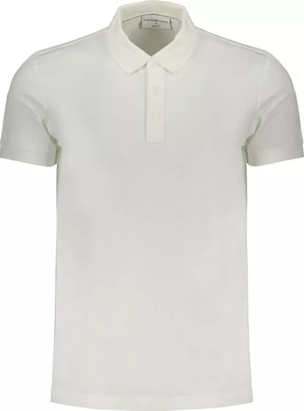 White Cotton Mens Polo Shirt