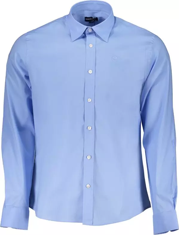 Light Blue Cotton Men Shirt