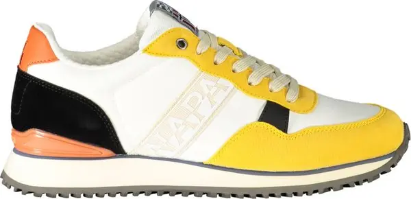 Yellow Polyurethane Men Sneaker