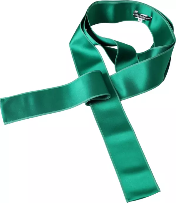 Green Silk Satin Waist Women Belt