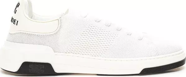 White Leather Athletic Sneakers
