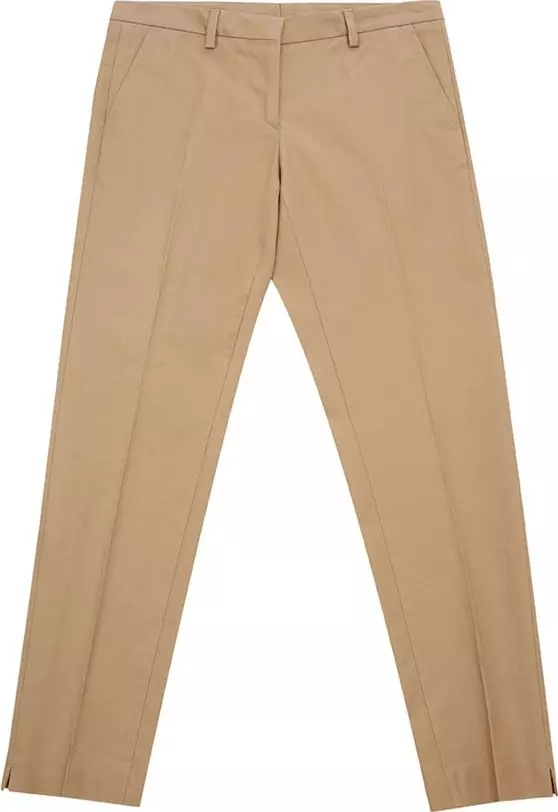 Brown Cotton Chino Pants