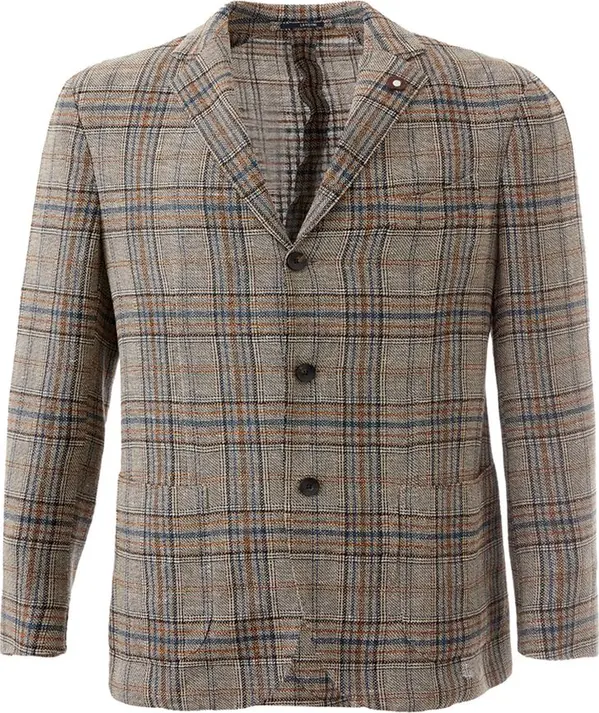 Multicolor Linen Blazer