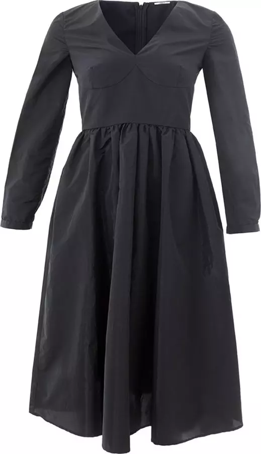 Black Polyester Cocktail Dress