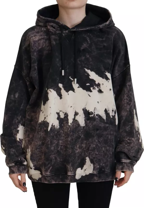 Multicolor Dye Cotton Hoodie Sweatshirt Sweater