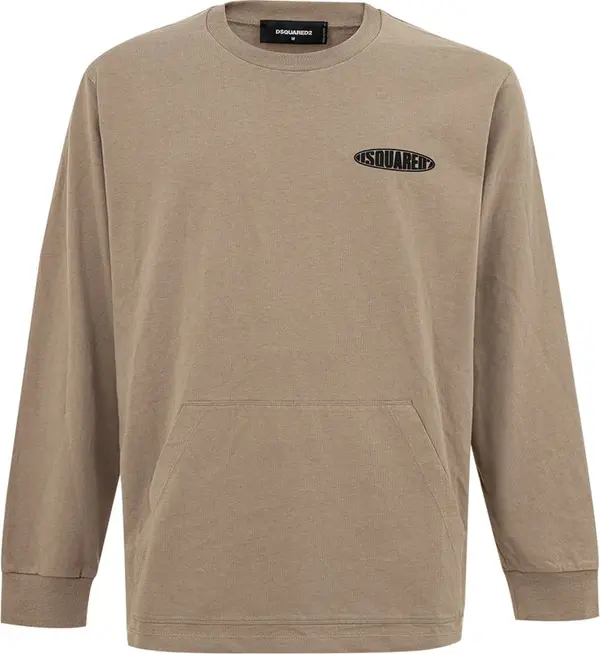 Beige Cotton T-Shirt