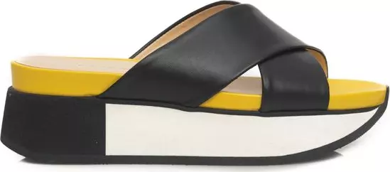Black Calfskin Women Sandal