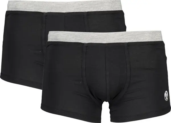 Black Cotton Men's Boxer Short