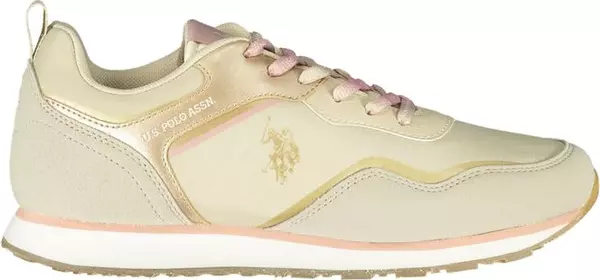 Beige Polyurethane Women Sneaker