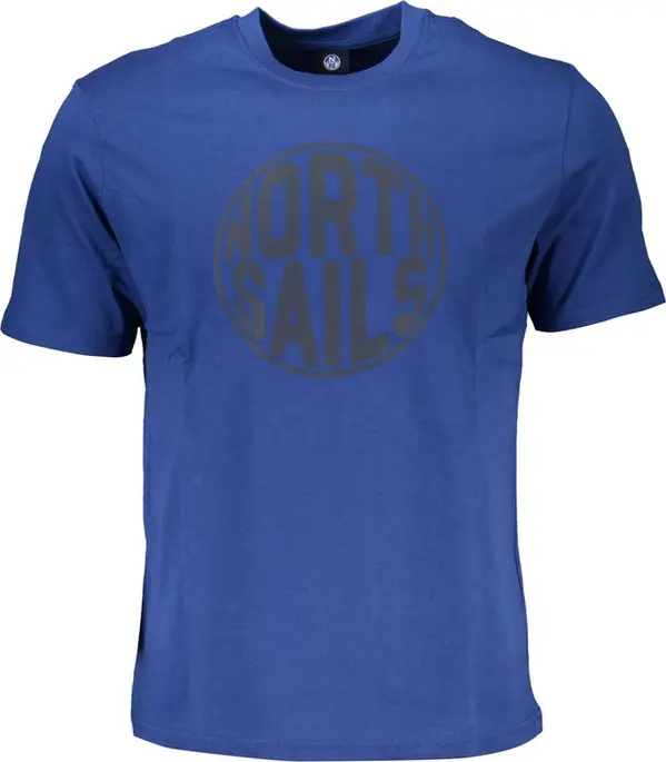 Blue Cotton Men's T-Shirt
