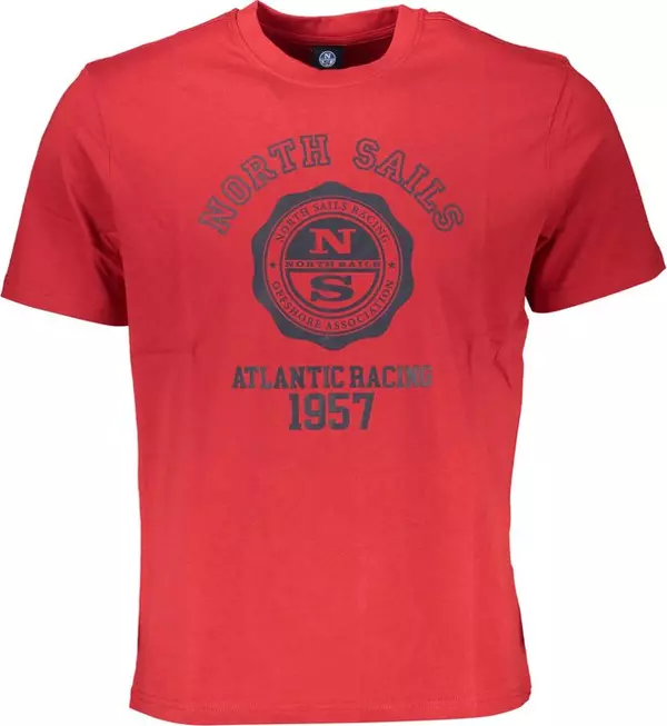 Red Cotton Men T-Shirt