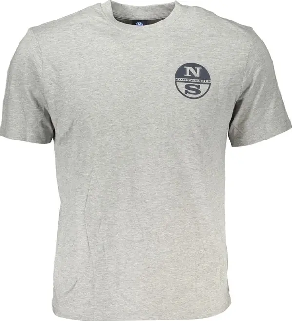 Gray Cotton Men T-Shirt