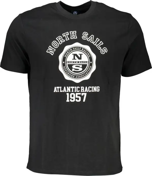 Black Cotton Men T-Shirt