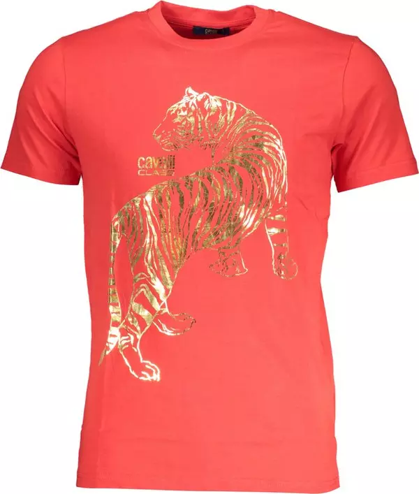 Red Cotton Men T-Shirt